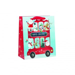 Christmas Bus Medium Bag