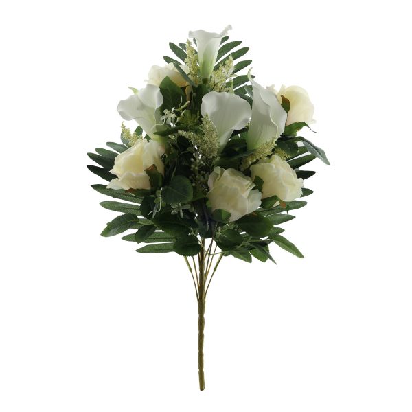 Essential White Rose and Lily Bouquet