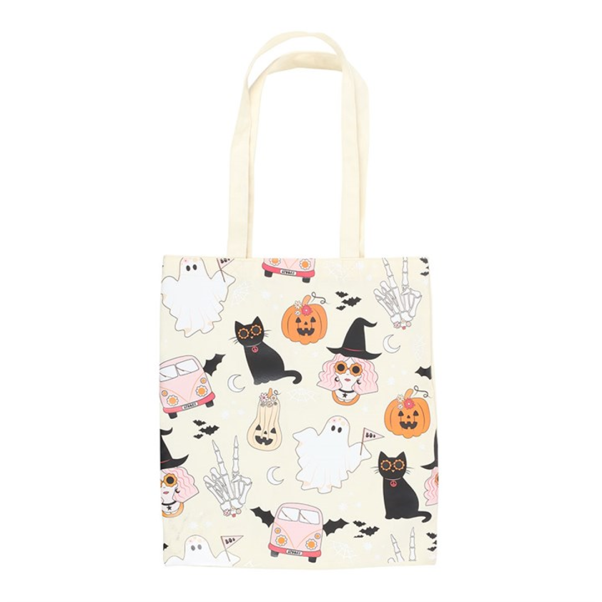 Groovy Ghost Print Polycotton Tote Bag - Image 2
