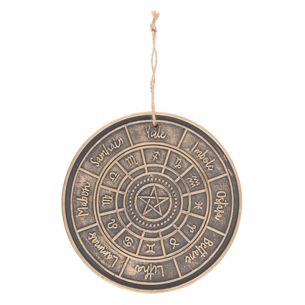 Bronze Wheel of the Year Hanging Terracotta Plaque - Image 2